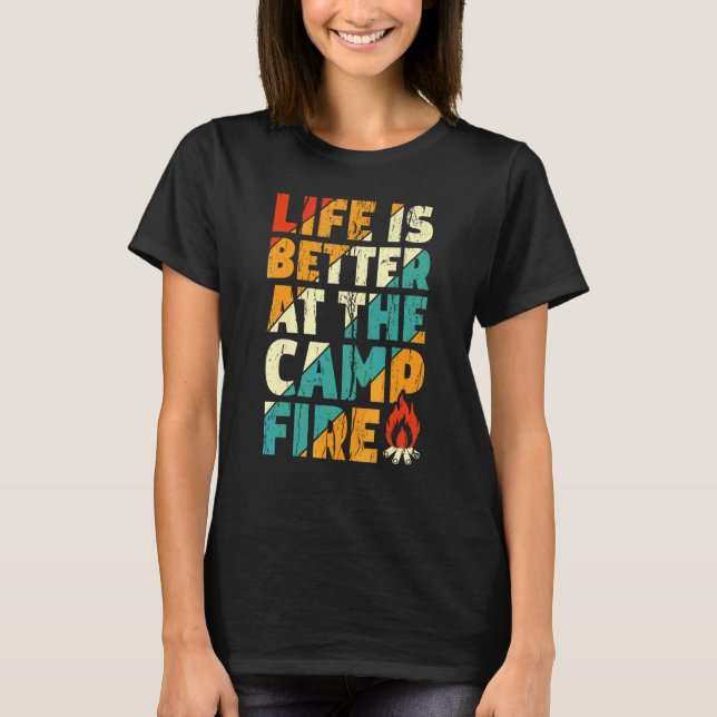 Camiseta En la fogata   Camping Vitange (Anverso)
