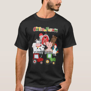 Camiseta En La Granja De Barnyard Los Animales Cutan Niño