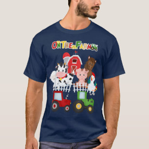 Camiseta En La Granja De Barnyard Los Animales Cutan Niño P