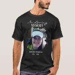 Camiseta En la imagen de color con problemas de memoria<br><div class="desc">En la camiseta conmemorativa de la memoria. Una foto cuadrada en un marco de estilo rústico-antiguo centrado. Todo el texto es ajustable. Personaliza tu propia celebración de la vida.</div>