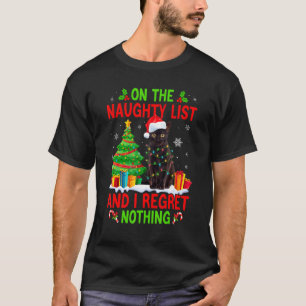 Camiseta En La Lista De Navidad Traviesa Y No Me Arrepiento