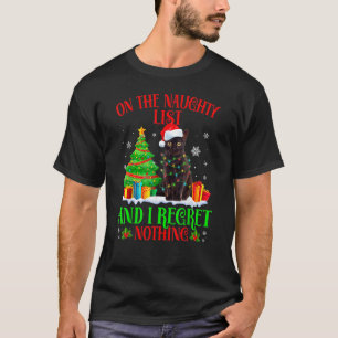 Camiseta En La Lista De Navidad Traviesa Y No Me Arrepiento