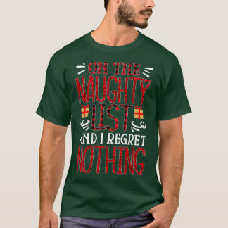 Camiseta En La Lista Malvada Y No Lamento Nada De Navidades
