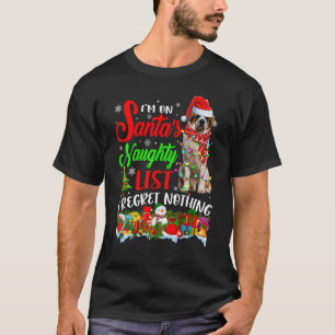 Camiseta En la lista traviesa de Santa Claus, Xmas Bernard