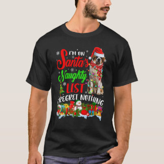 Camiseta En la lista traviesa de Santa Claus, Xmas Bernard