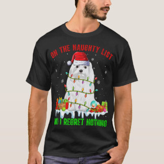 Camiseta En la lista traviesa ' No lamento nada que hagan l