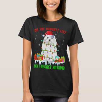 Camiseta En la lista traviesa ' No lamento nada que hagan l