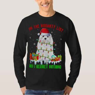 Camiseta En la lista traviesa ' No lamento nada que hagan l