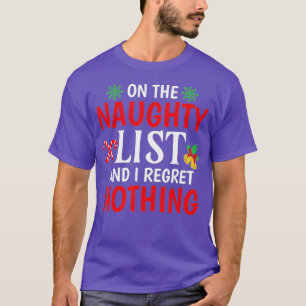 Camiseta En la lista traviesa y me arrepiento de nada graci