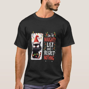 Camiseta En La Lista Traviesa Y No Me Arrepiento Gato Negro