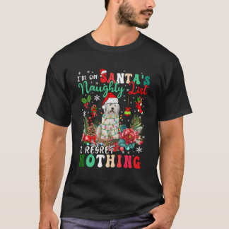 Camiseta En La Lista Triste De Santa No Lamentamos Nada De 