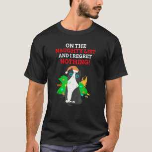 Camiseta En La Lista Triste Y No Lamento Nada De Navidad De