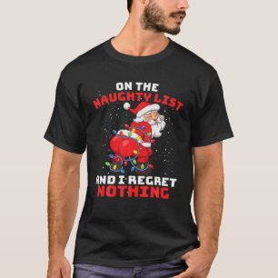Camiseta En La Lista Triste Y No Lamento Nada De Tiros