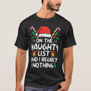 Camiseta En La Lista Triste Y No Lamento Nada Divertido Chr