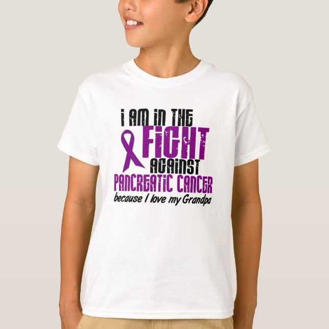 Camiseta En la lucha contra cáncer pancreático (Anverso)
