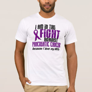 Camiseta En la lucha contra ESPOSA del cáncer pancreático