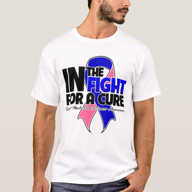 Camiseta En la lucha para una curación - cáncer de pecho (Anverso)