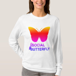 Camiseta En la mariposa de etiquetas sociales [remix de Hyp