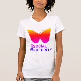 Camiseta En la mariposa de etiquetas sociales [remix de Hyp