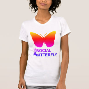 Camiseta En la mariposa de etiquetas sociales [remix de Hyp