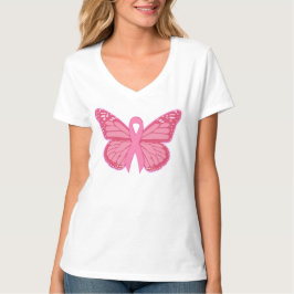 Camiseta En La Mariposa Rosa