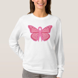 Camiseta En La Mariposa Rosa