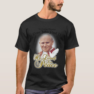Camiseta En La Memoria Amada El Papa Juan Pablo Ii Dove Viv