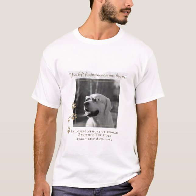 Camiseta En la memoria amorosa Mascota Perro Memorial Keeps (Anverso)