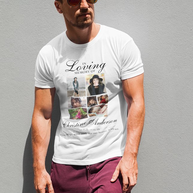 Camiseta En la memoria amorosa | Monumento a Collage de fot (Subido por el creador)