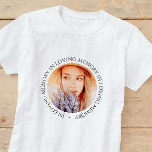 Camiseta En la memoria amorosa simple Personalizado moderna