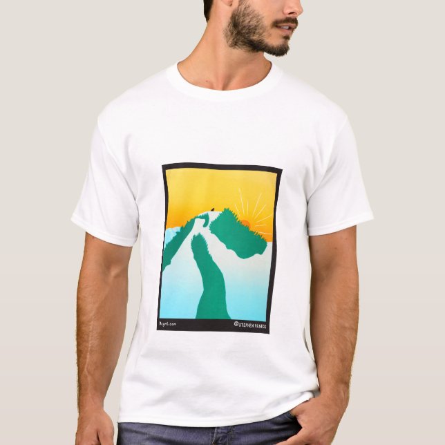 Camiseta En la montaña - Stephen Huneck (Anverso)