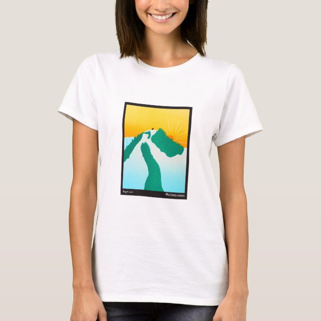 Camiseta En la montaña - Stephen Huneck (Anverso)