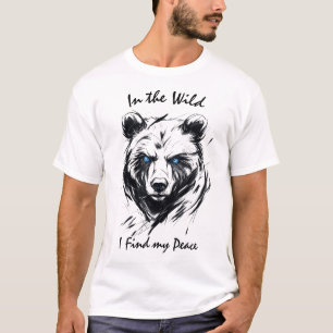 Camiseta En la naturaleza, encuentro mi paz - Fierce Bear L