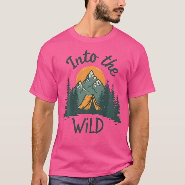 Camiseta En la naturaleza salvaje de las montañas de Campin (Anverso)