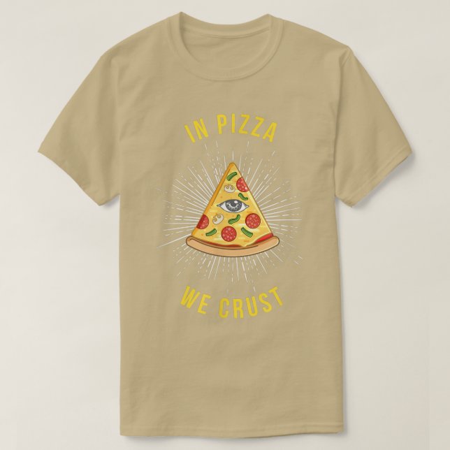 Camiseta En La Pizza Nos Encoge Guay Comida Italiana Lover  (Diseño del anverso)
