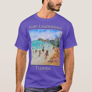 Camiseta En la playa Fort Lauderdale Florida TShirt