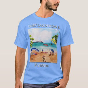 Camiseta En la playa Fort Lauderdale Florida TShirt 3