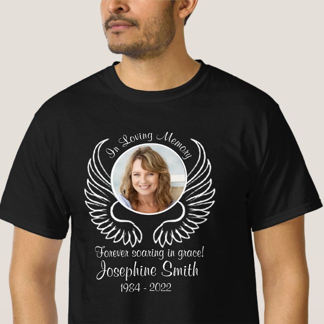 Camiseta En la silla de memoria amorosa con plantilla de fo (Subido por el creador)