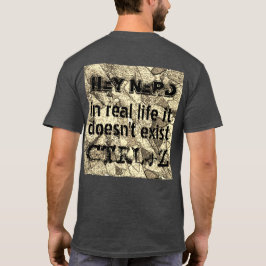 Camiseta En la vida real no hay versión de deshacer, nerd