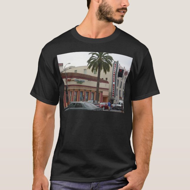 Camiseta En las calles de Hollywood Boulevard (Anverso)