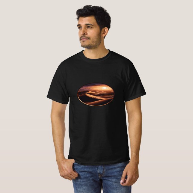 Camiseta En las dunas - Escape del atardecer del Sahara" (Anverso completo)