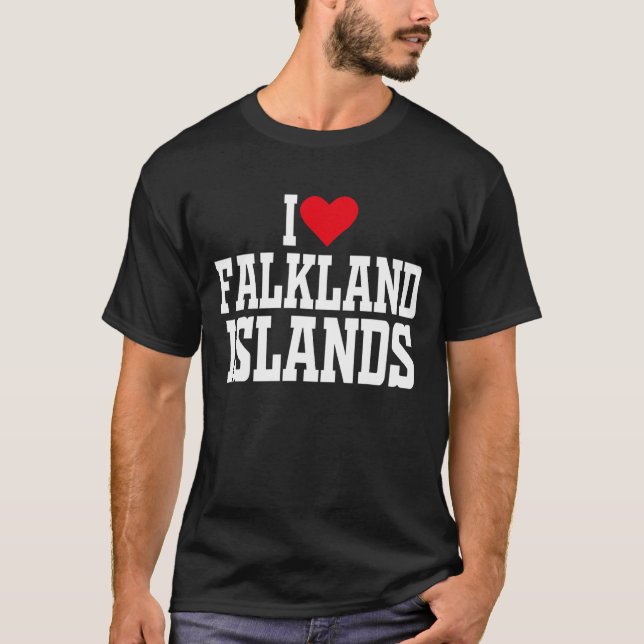 Camiseta En las Islas Malvinas (Falkland Islands) me encant (Anverso)