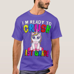 Camiseta En Listo Para Aplastar A Los Niños De Primer Grado