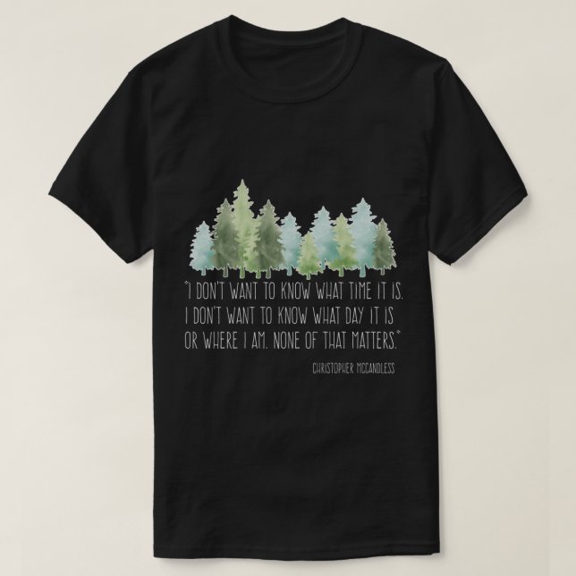 Camiseta En lo salvaje con Christopher McCandless Essentia (Diseño del anverso)