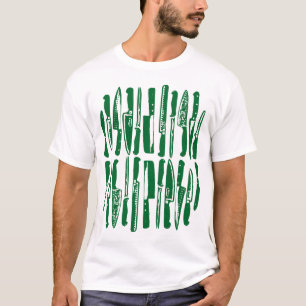 Camiseta En lonchas y dicciones - Verde forestal