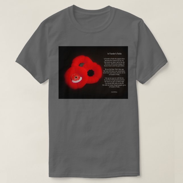 Camiseta En los campos de Flanders Long (Diseño del anverso)