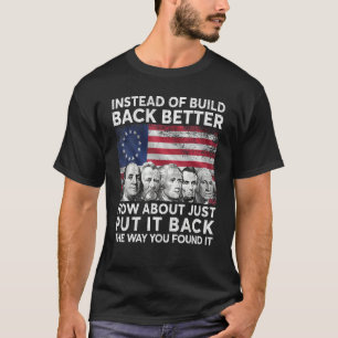 Camiseta En Lugar De Construir Mejor Cómo Simplemente Poner