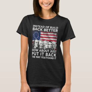 Camiseta En Lugar De Reconstruir Mejor Cómo Sobre Solo Pone