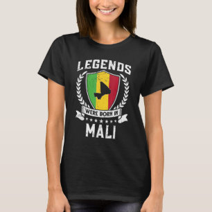 Camiseta En Mali nacieron antiguas leyendas de la bandera m