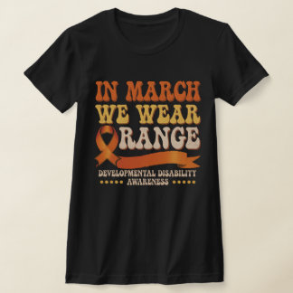 Camiseta En marzo llevamos naranja – Conciencia sobre disca